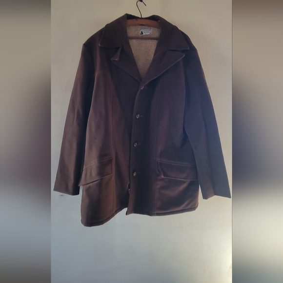 Vintage Fingerhut Fashions Vinyl Suede Coat - Picture 2 of 6